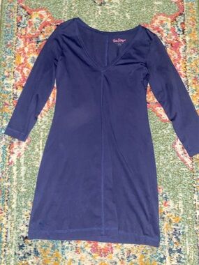 Lilly Pulitzer Navy Blue Long Sleeve Dress
